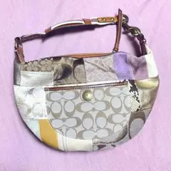 COACH コーチ　10019 パッチワーク　ワンショルダー　バッグ　希少品
