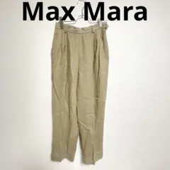 美品】Max Mara マックスマーラ リネンワイドパンツ42 - メルカリ