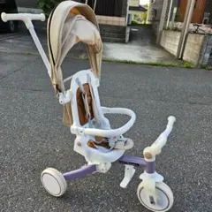 BTM 三輪車 折りたたみ パープルのサムネイル