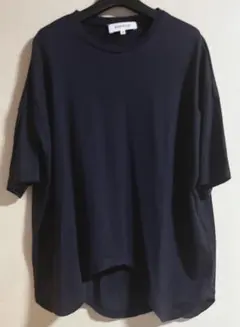 ★美品★ENFOLD エンフォルド WAVE-HEM Tシャツ ネイビーのサムネイル