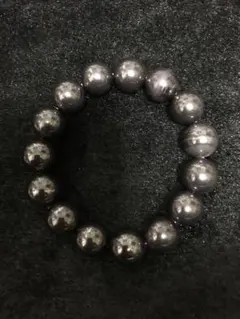 821 希少 大玉 ブラックスギライト 15ミリ ブレス 3大ヒーリングストーン