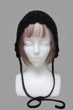 ボンネット ブラック・アイボリー