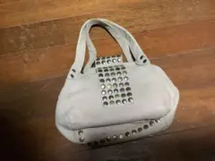 très chouette 本革 薄ピンク スタッズ ハンドバッグ スエード - メルカリ