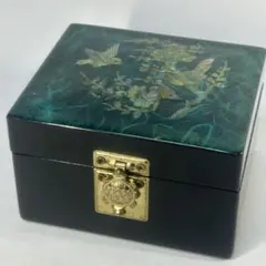 螺鈿細工 蝶々柄 ジュエリーボックス 鏡付き - メルカリ