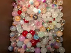 ハンドメイド用ガラスビーズ 15cmブレスレット7つ分+おまけ