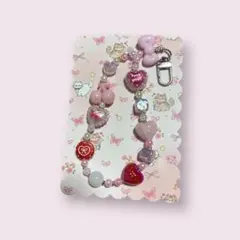 ハンドメイド　ビーズストラップ