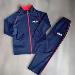 FILA ジャージ上下セット ネイビー/レッド