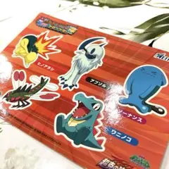 2009 ポケモンスタンプラリー 名鉄 シール アブソル ヒノアラシ ワニノコ
