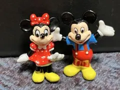 【昭和レトロ】ミッキー＆ミニー 人形 セット 当時物 ディズニー