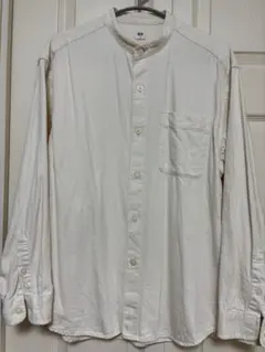 UNIQLO デニム オーバーサイズ スタンドカラーシャツ