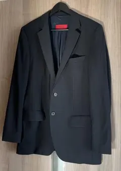 未使用タグ付✨ ヒューゴボス テーラードジャケット ストレッチ コットン 白 L 高身長 洗えるストレッチテーラードジャケット（UVカット・防しわ