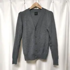 【美品】Letroyes ルトロワ ウール ハイゲージ Vネック カーディガン