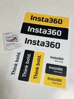인스타360 스티커 세트 씽크 볼드 배지