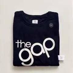 新品未使用　GAP キッズ　ロゴスウェットシャツ　160 ネイビー　裏起毛