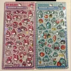 国内正規品　サンリオ　ボンボンドロップシール　第二弾　ハンギョドン　マイメロ