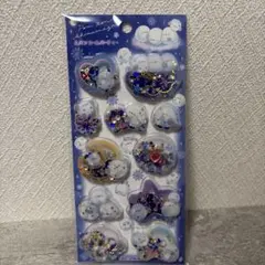 スパンコールパーティー　シール　シマエナガ