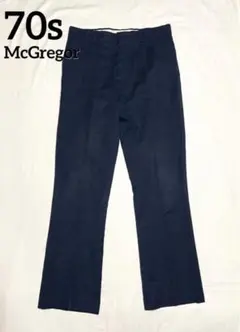 70s McGREGOR フレアスラックスTALON W35L34 古着のサムネイル