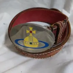 Vivienne Westwood オーブバックル レザーベルト　ヴィンテージのサムネイル