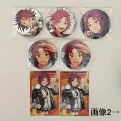 あんスタ 衣更真緒 缶バッジ ぱしゃっつ スタフォニ カード