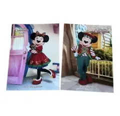 ディズニー クリスマス 2025 ミッキー ミニー スペシャルフォト 2枚セット
