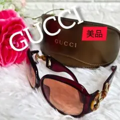 GUCCI グッチ サングラス バンブー ホースビット ボルドー ケース付Y2Kのサムネイル