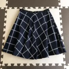 スカート rope'picnic ロペピクニック 紺 白 黒 秋冬  Mサイズ