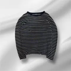 い*ろ様 y2k archive OLD UNIQLO striped l/s