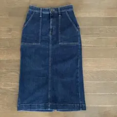 TOPVALU デニムタイトスカート ロング丈のサムネイル
