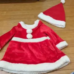 サンタ風フリースワンピース