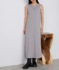 新品【forksy.】カップ付き ラメリブ アメスリワンピースのサムネイル