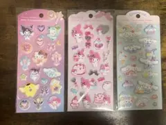 サンリオ　ジュエルマシュマロステッカーズ　3点セット