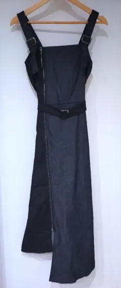 レディース 黒デニム ワンピース