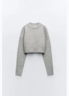 ZARA グレー ニットセーター Lサイズ
