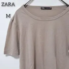 ザラ 【M】 トップス Tシャツ カットソー 半袖 ラウンドネック シンプル