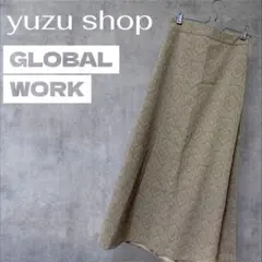 美品 GLOBAL WORK グローバルワーク ロングスカート Mサイズ グレー