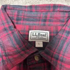 L.L.Bean 長袖シャツ L 赤と青チェック