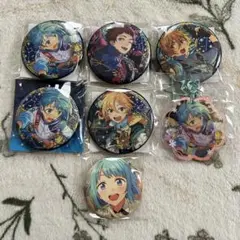 【在庫処分予定】あんスタ 星之所向 中国缶バッチ&アクキー Ra*bitsセット