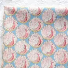 ザピーコックオブグランサムホール　リバティタナローン　30cm×50cm