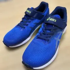 新品！！asics キッズ スニーカー LAZERBEAM 青　23.5cm