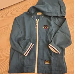 ミキハウス　 DOUBLE.B フード付きジャケット 緑