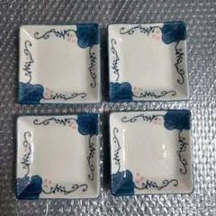 昭和 小皿 角皿 取り皿 4枚セット