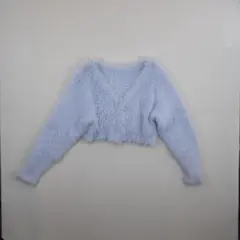 GRL グレイル 水色 ニットショートアウター フリーサイズ
