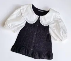 【新品タグ付き】ZARA 半袖トップス　フリルのサムネイル