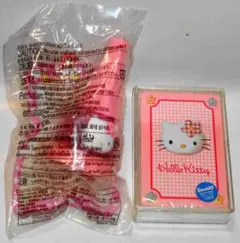 新品 ハローキティー 非売品スタンプ+未使用 トランプ HelloKitty