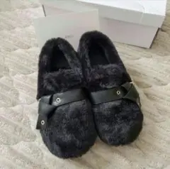 未使用 mite mocomoco slipon モコモコスリッポン 22.5