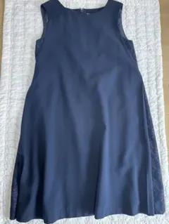 MILA ノースリーブＡラインワンピース　ネイビー
