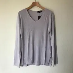 新品未使用■エスプリミュール■長袖ニットカットソー■Vネック■レディース■L