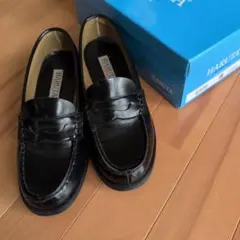 HARUTA 黒 ローファー23.5 ゆったり　3E　4505　日本製