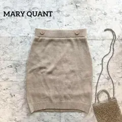 【MARY QUANT】マリークワント ボタンニットタイトスカート ベージュのサムネイル