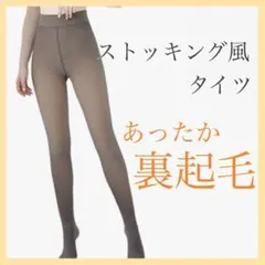 透け感 タイツ 裏起毛 ストッキング風タイツ 極暖 美脚タイツ 厚手 レディース